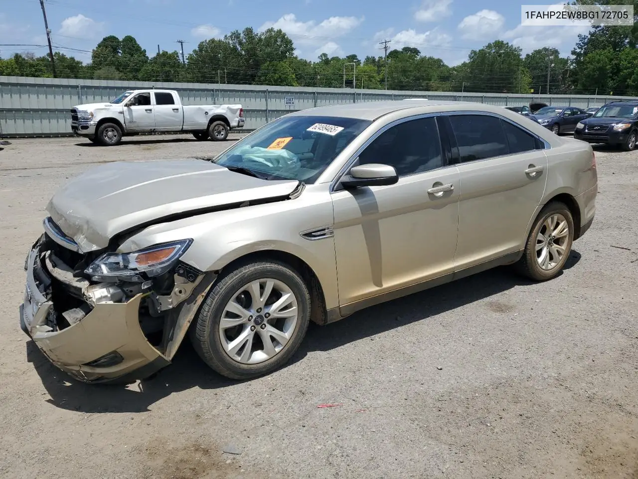 2011 Ford Taurus Sel VIN: 1FAHP2EW8BG172705 Lot: 62499465