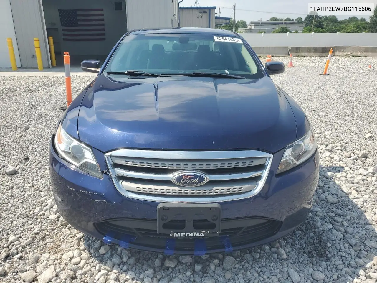 2011 Ford Taurus Sel VIN: 1FAHP2EW7BG115606 Lot: 62644535