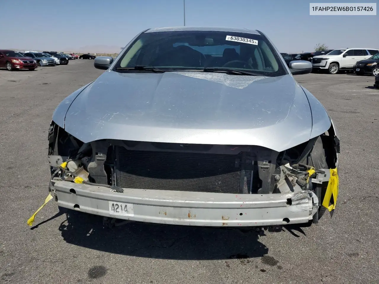 2011 Ford Taurus Sel VIN: 1FAHP2EW6BG157426 Lot: 63030345