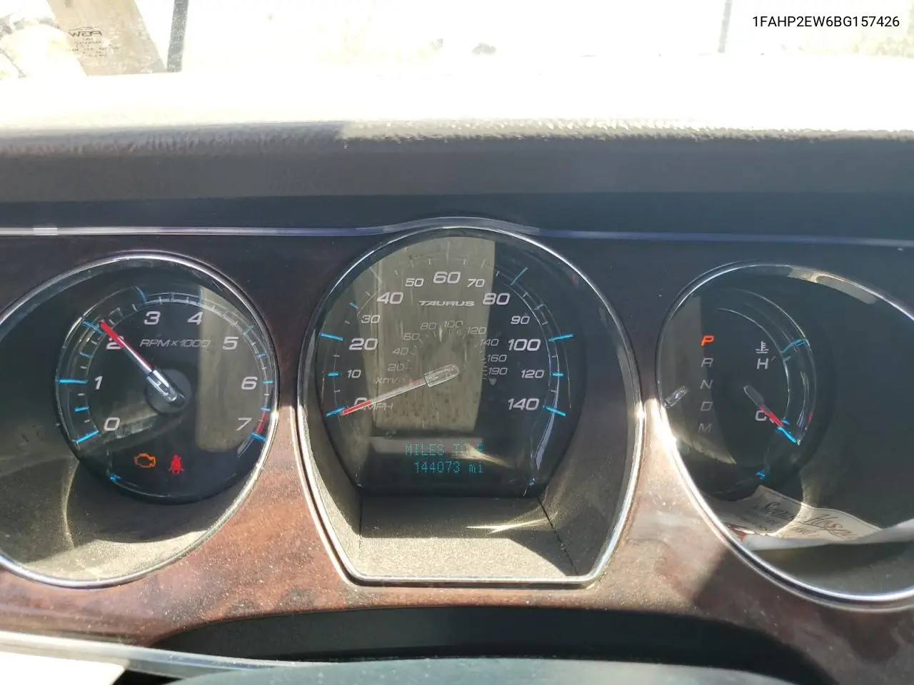 2011 Ford Taurus Sel VIN: 1FAHP2EW6BG157426 Lot: 63030345