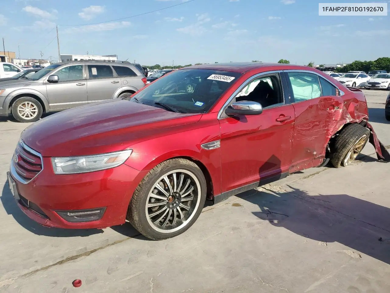 2013 Ford Taurus Limited VIN: 1FAHP2F81DG192670 Lot: 56953465