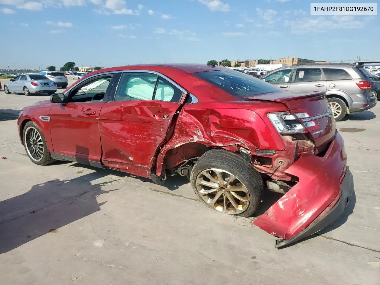 2013 Ford Taurus Limited VIN: 1FAHP2F81DG192670 Lot: 56953465