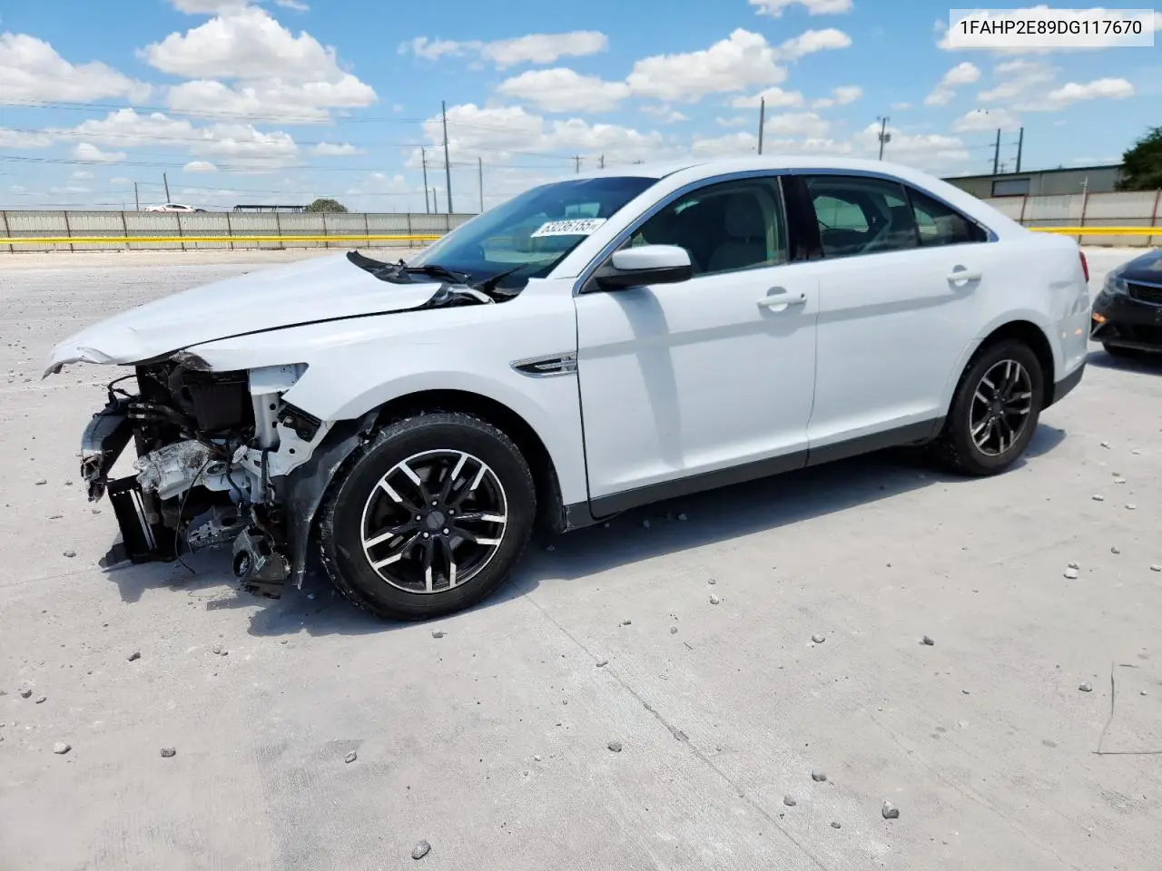2013 Ford Taurus Sel VIN: 1FAHP2E89DG117670 Lot: 63236155