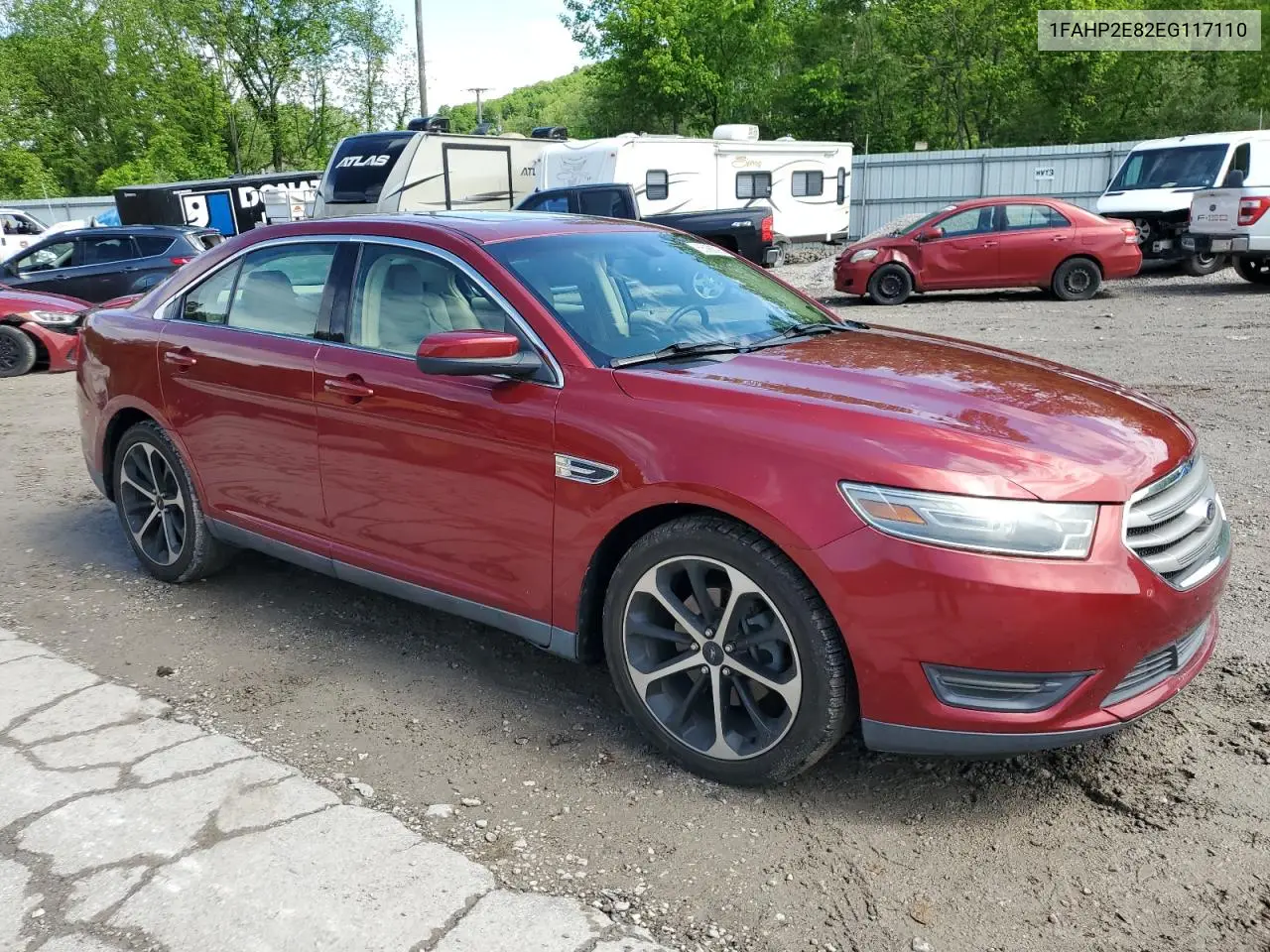 2014 Ford Taurus Sel VIN: 1FAHP2E82EG117110 Lot: 55986095