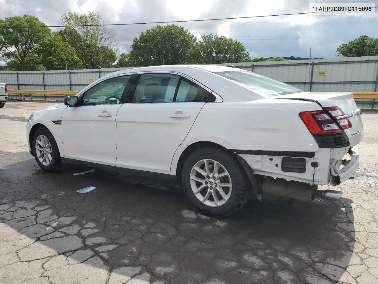 2015 Ford Taurus Se VIN: 1FAHP2D89FG115096 Lot: 56365465