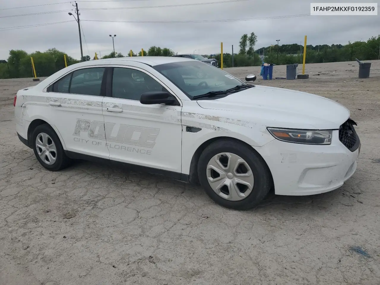 2015 Ford Taurus Police Interceptor VIN: 1FAHP2MKXFG192359 Lot: 62595635