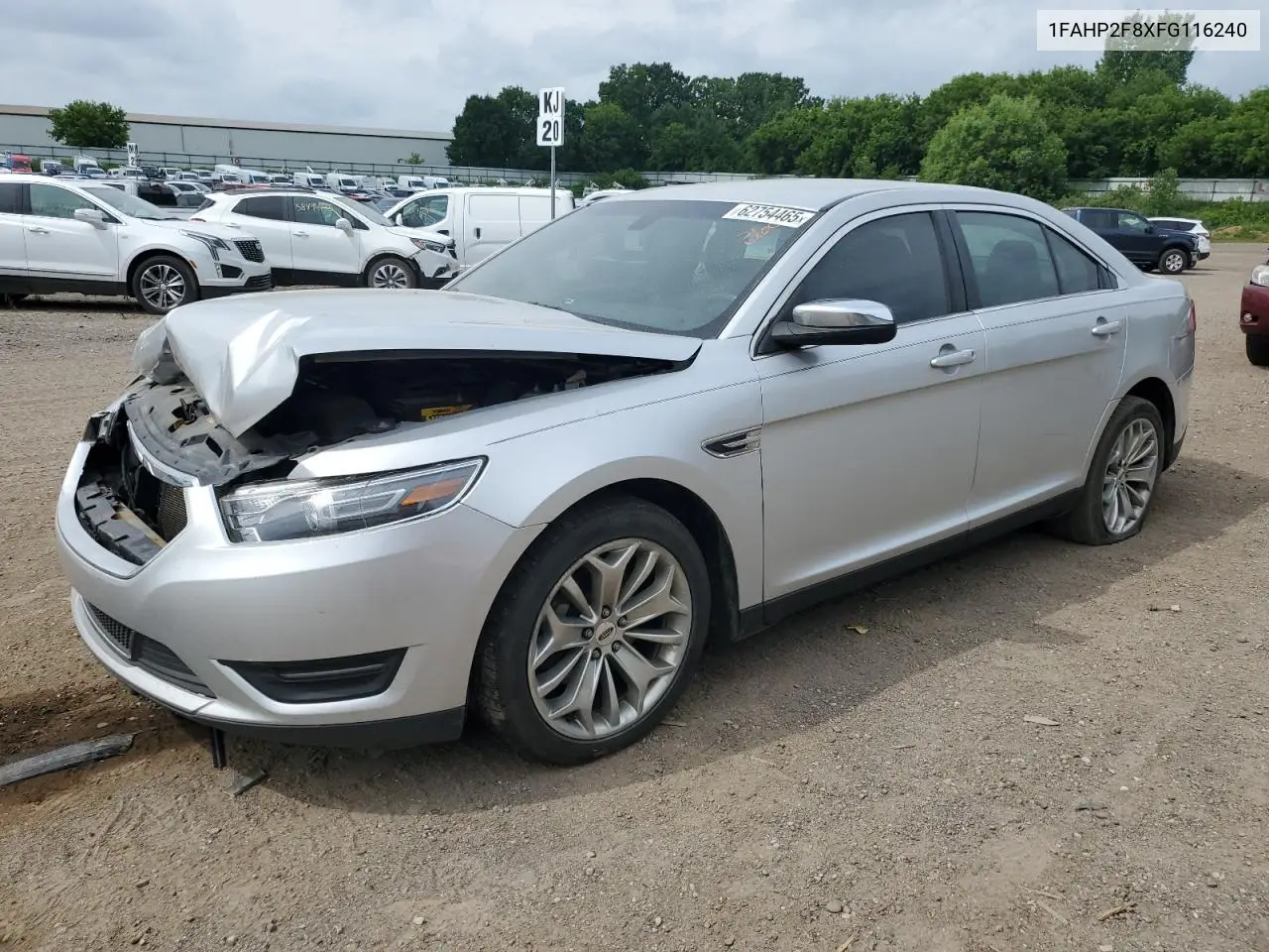 2015 Ford Taurus Limited VIN: 1FAHP2F8XFG116240 Lot: 62754465