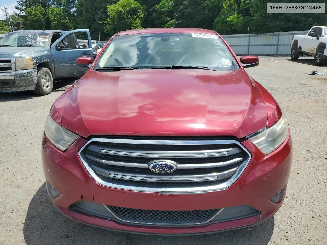 2016 Ford Taurus Sel VIN: 1FAHP2E83GG124456 Lot: 62854455