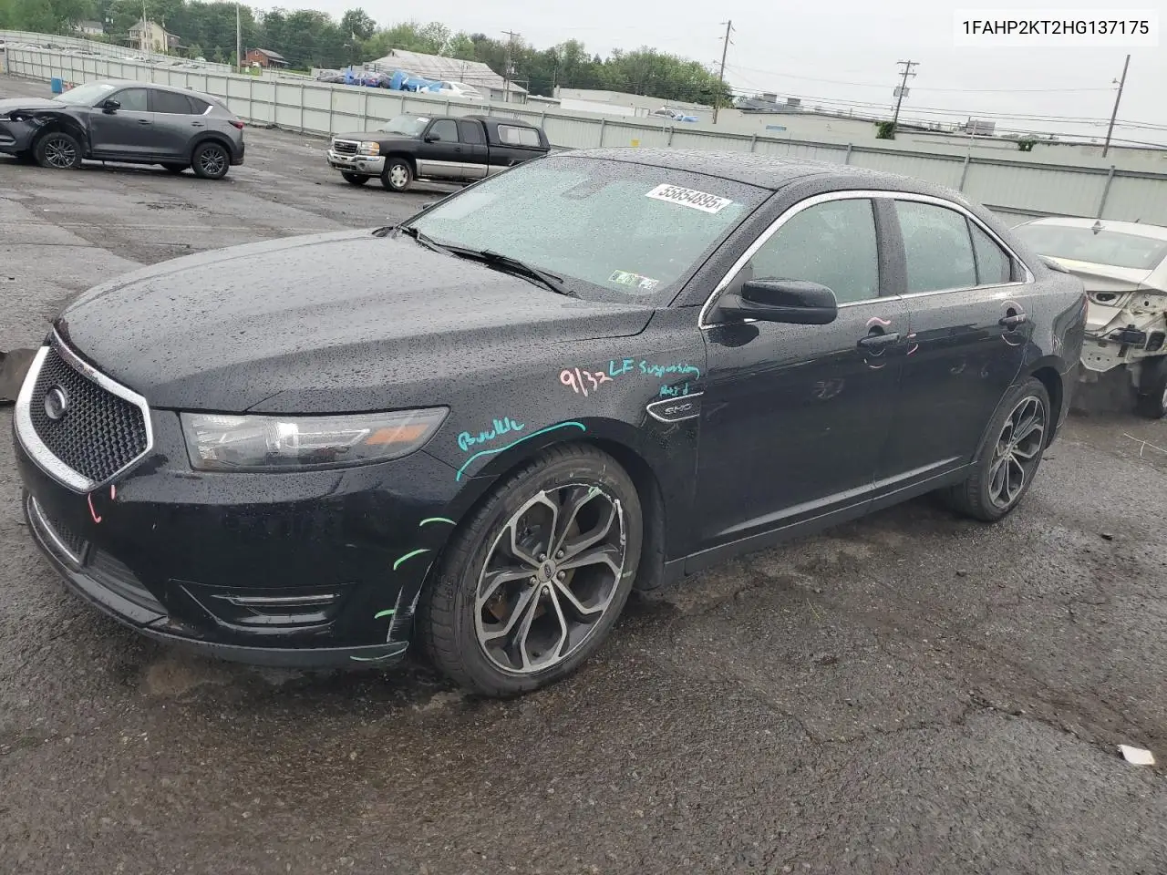 2017 Ford Taurus Sho VIN: 1FAHP2KT2HG137175 Lot: 55854895
