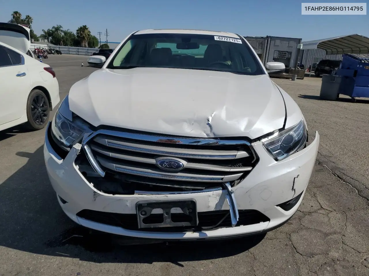 2017 Ford Taurus Sel VIN: 1FAHP2E86HG114795 Lot: 62727125