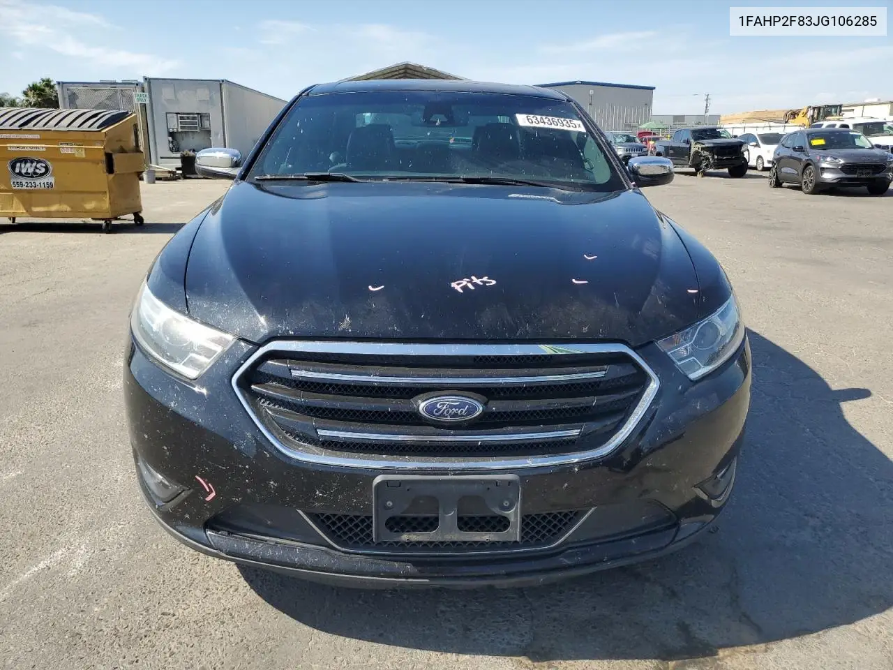 2018 Ford Taurus Limited VIN: 1FAHP2F83JG106285 Lot: 63436935