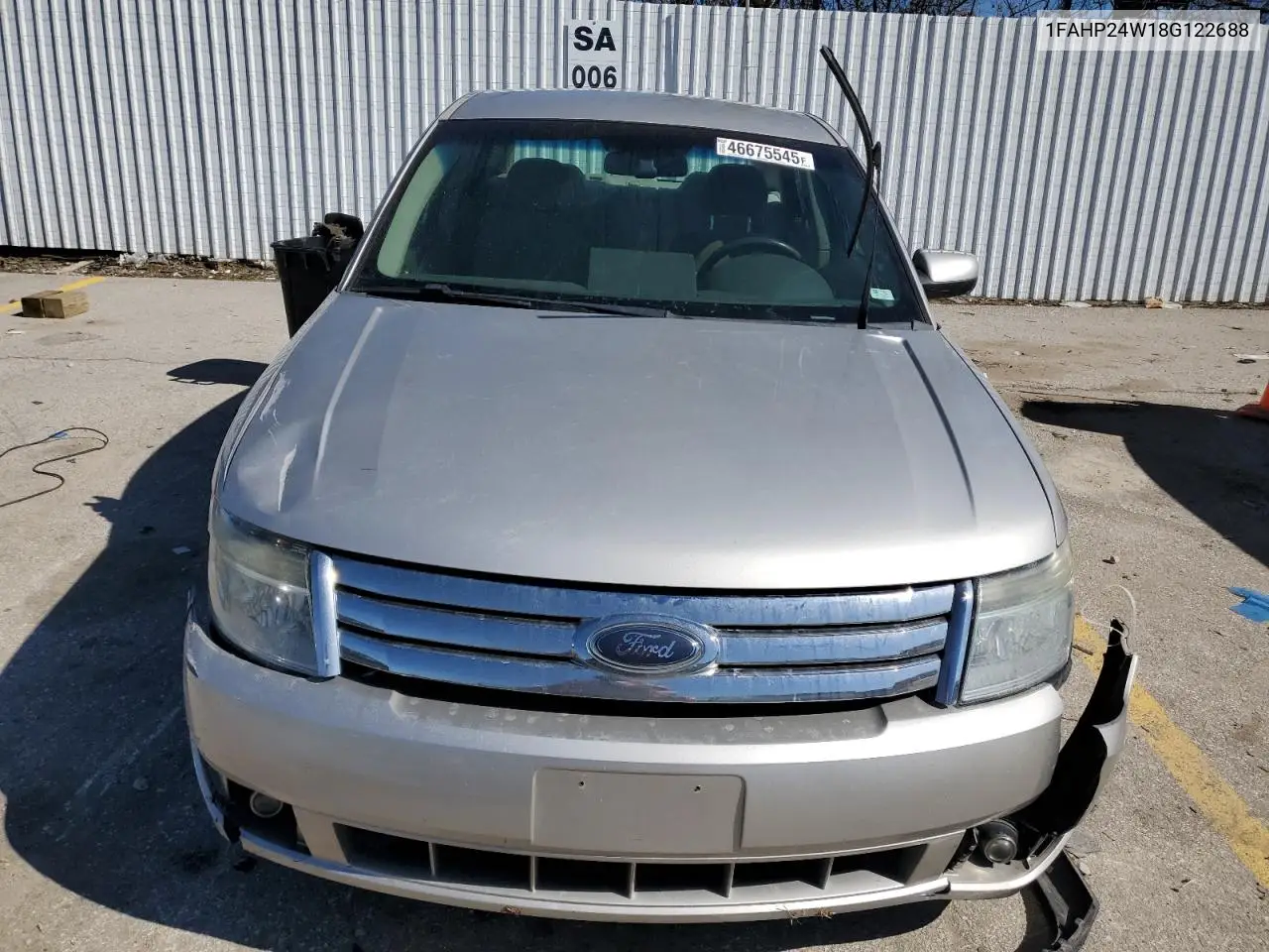 2008 Ford Taurus Sel VIN: 1FAHP24W18G122688 Lot: 46675545
