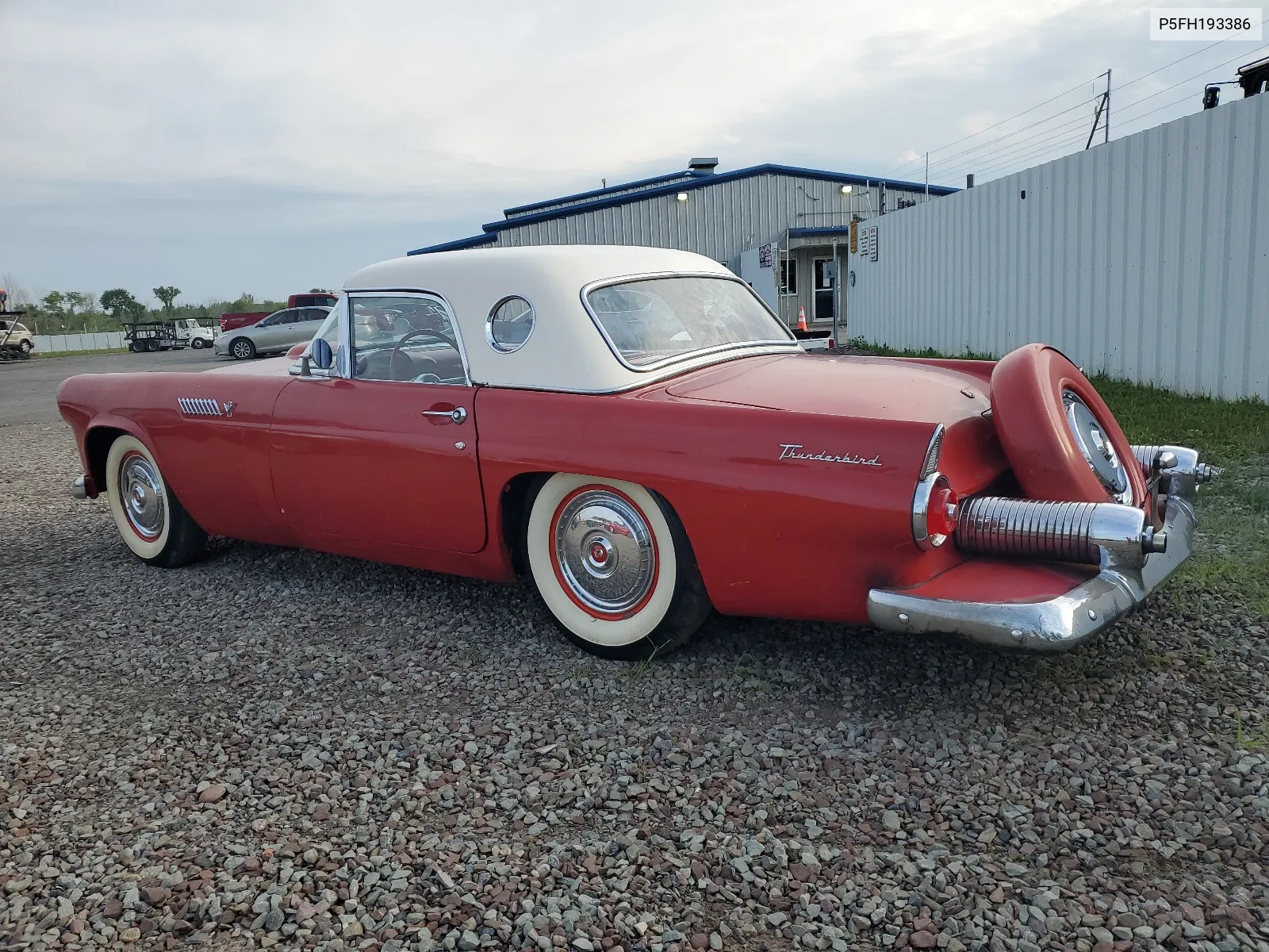 1955 Ford Tbird VIN: P5FH193386 Lot: 66000384