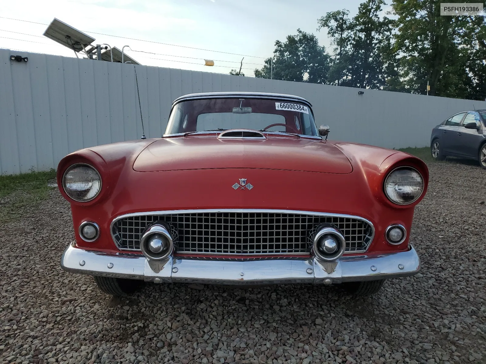 1955 Ford Tbird VIN: P5FH193386 Lot: 66000384