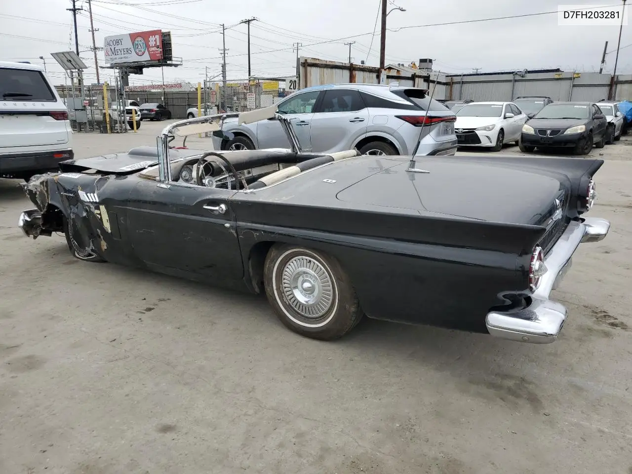 1957 Ford T-Bird VIN: D7FH203281 Lot: 55097805