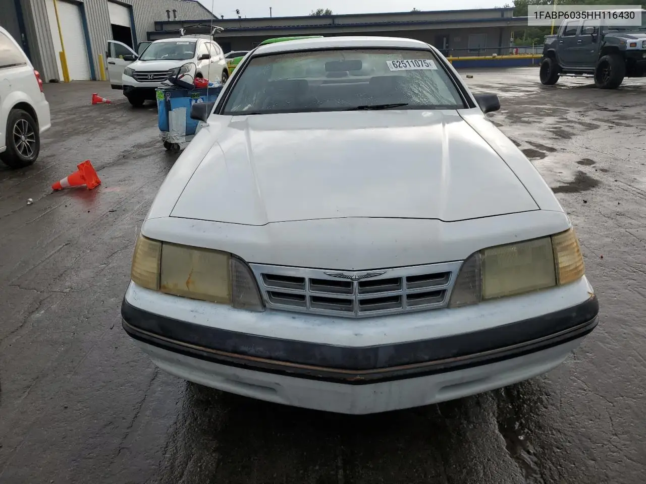 1987 Ford Thunderbird VIN: 1FABP6035HH116430 Lot: 62511075