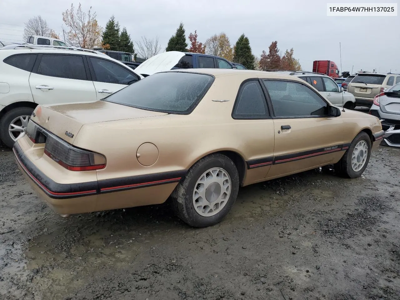 1987 Ford Thunderbird VIN: 1FABP64W7HH137025 Lot: 80162264