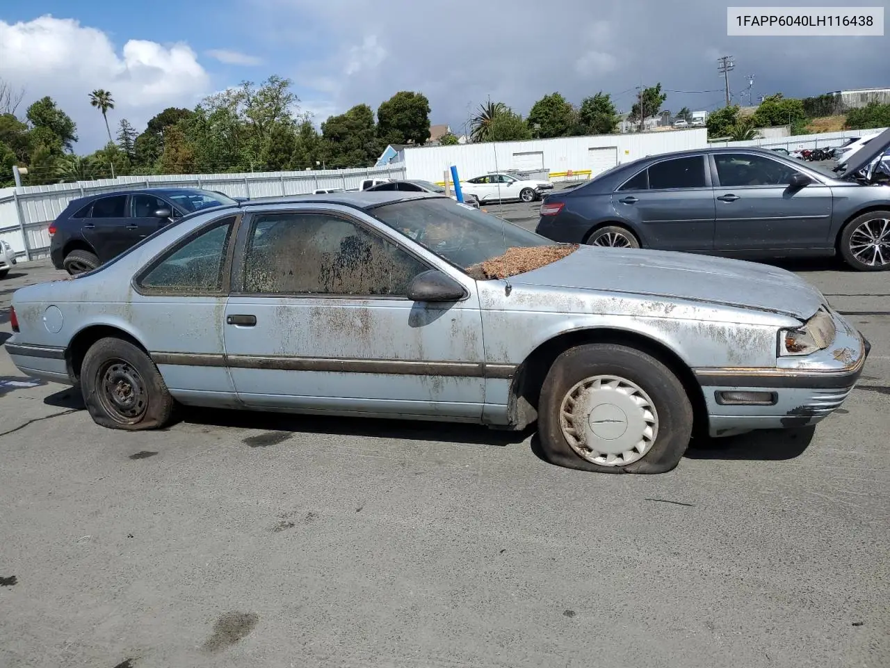 1990 Ford Thunderbird VIN: 1FAPP6040LH116438 Lot: 55843395