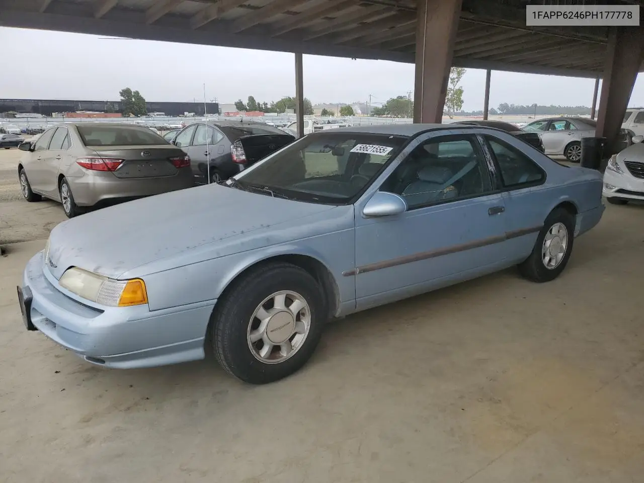 1993 Ford Thunderbird Lx VIN: 1FAPP6246PH177778 Lot: 58621555