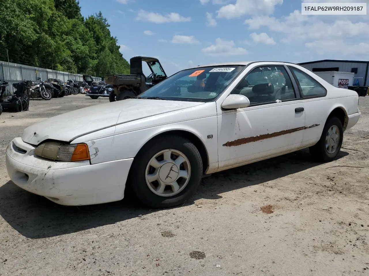 1994 Ford Thunderbird Lx VIN: 1FALP62W9RH209187 Lot: 61544995