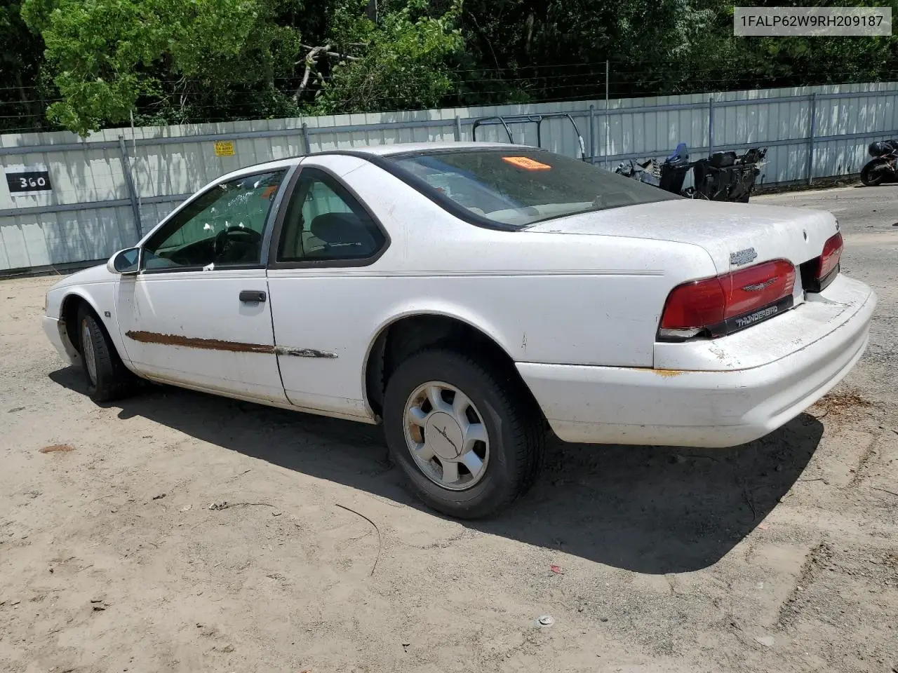 1994 Ford Thunderbird Lx VIN: 1FALP62W9RH209187 Lot: 61544995