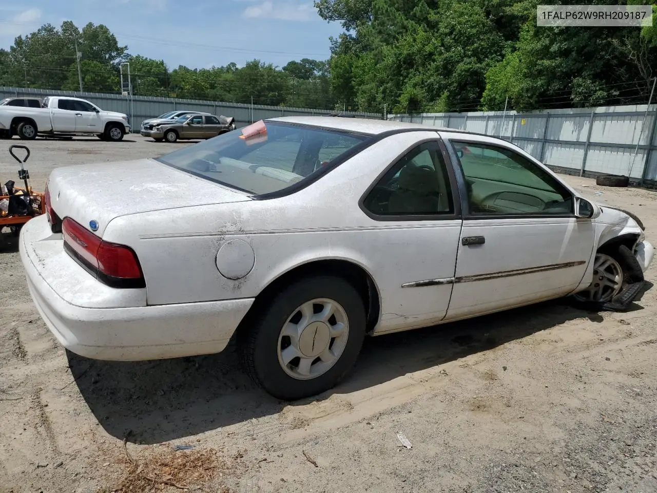 1994 Ford Thunderbird Lx VIN: 1FALP62W9RH209187 Lot: 61544995