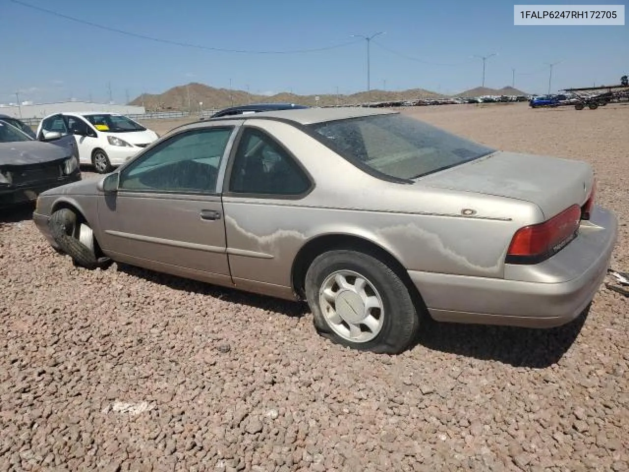 1994 Ford Thunderbird Lx VIN: 1FALP6247RH172705 Lot: 88995965