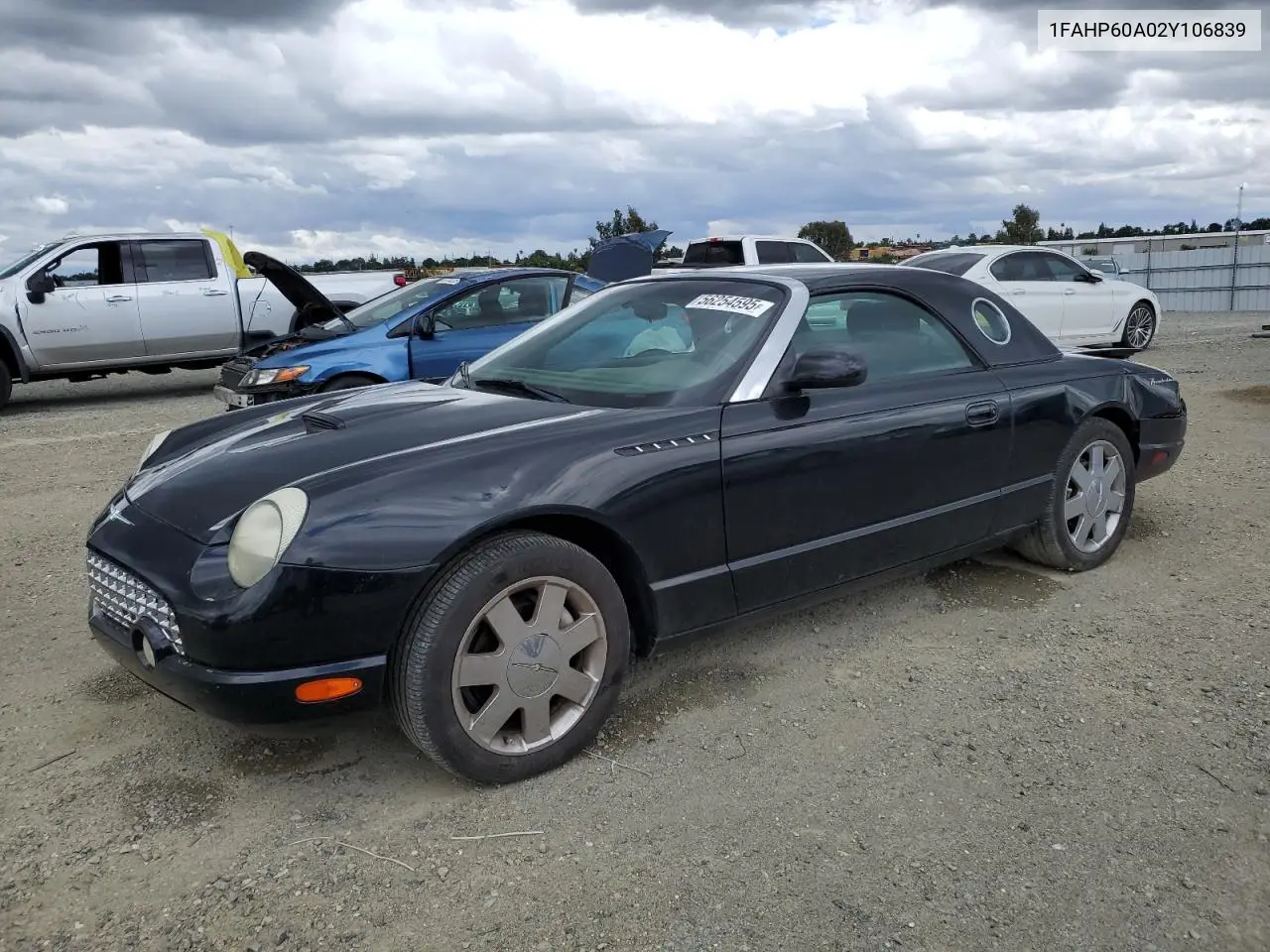 2002 Ford Thunderbird VIN: 1FAHP60A02Y106839 Lot: 56254595