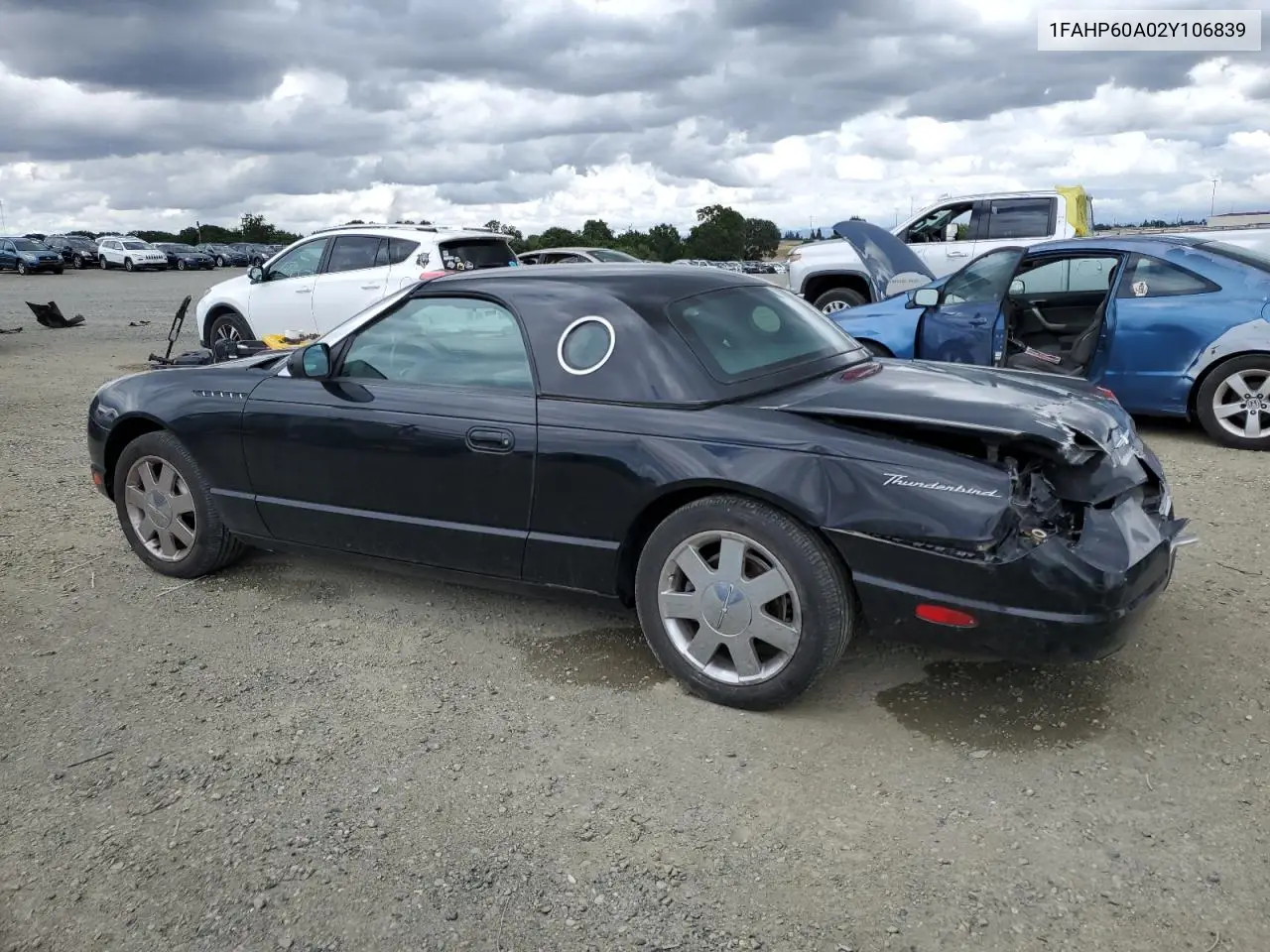 2002 Ford Thunderbird VIN: 1FAHP60A02Y106839 Lot: 56254595