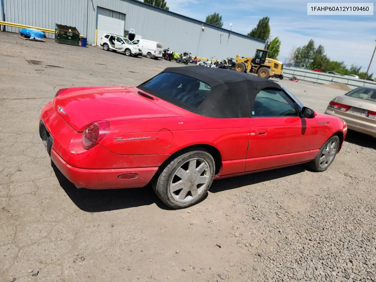 2002 Ford Thunderbird VIN: 1FAHP60A12Y109460 Lot: 61205885