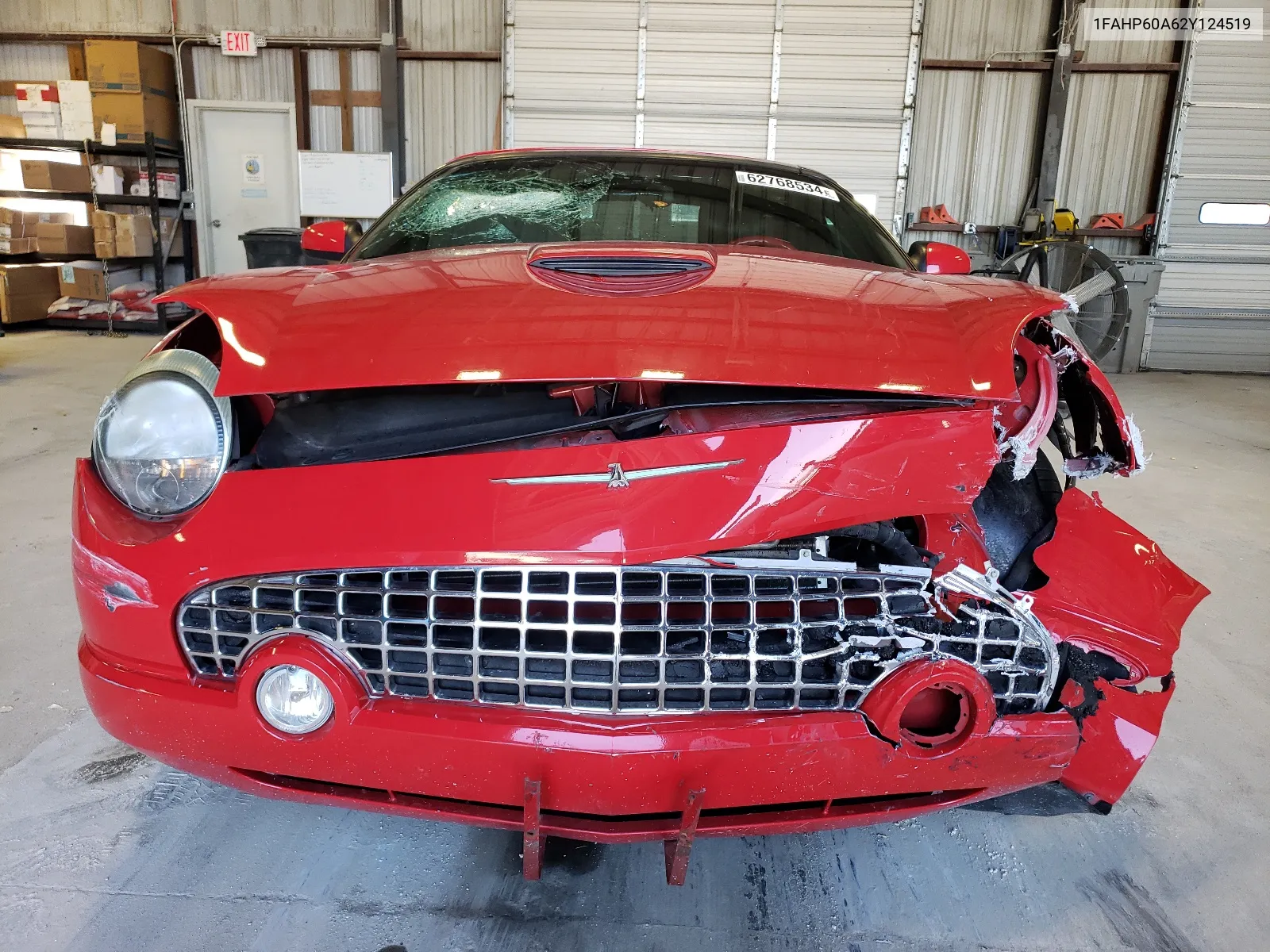 2002 Ford Thunderbird VIN: 1FAHP60A62Y124519 Lot: 62768534