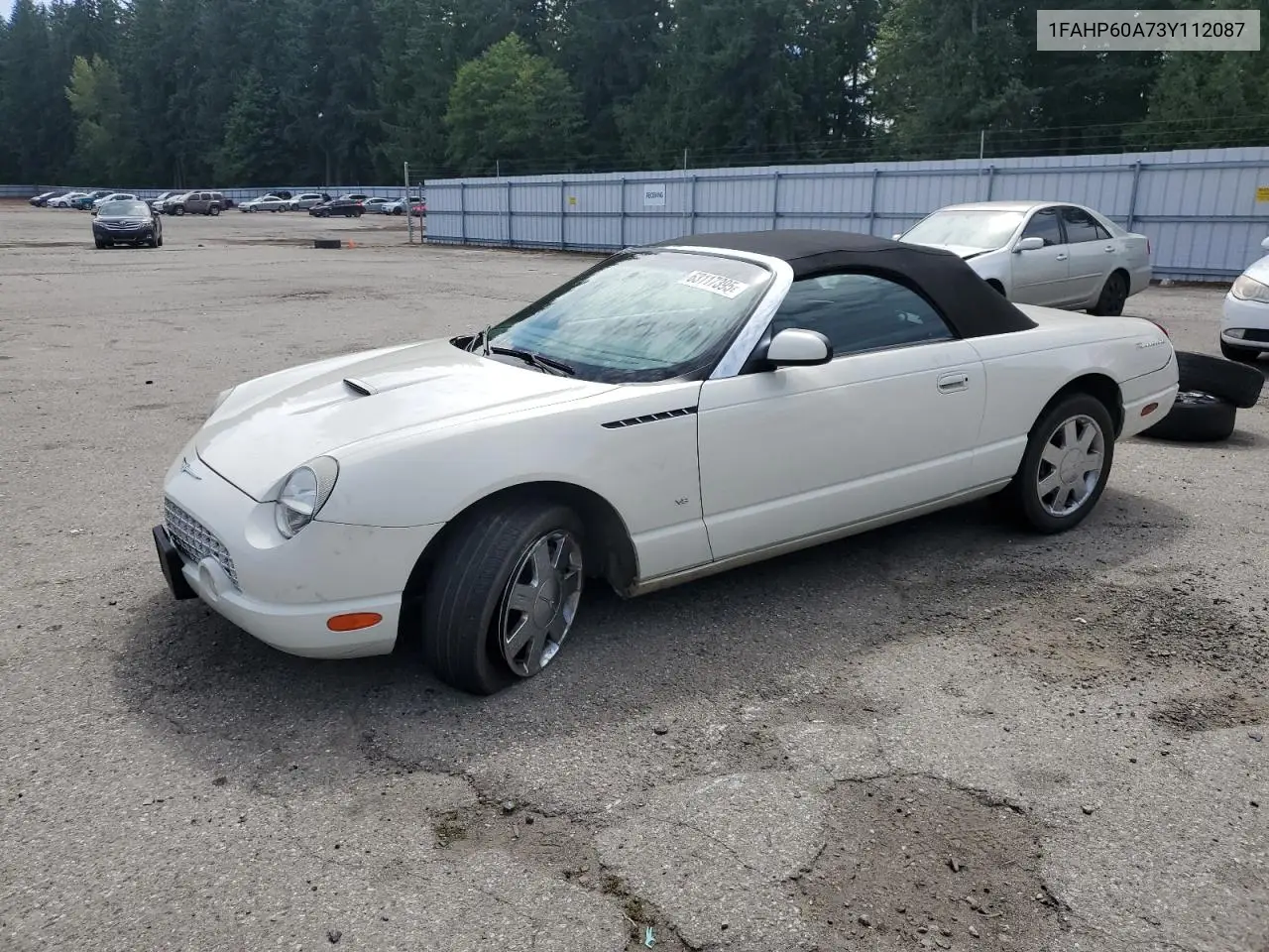 2003 Ford Thunderbird VIN: 1FAHP60A73Y112087 Lot: 63117395