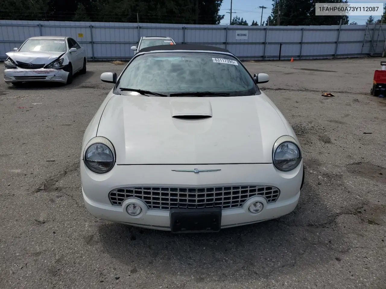 2003 Ford Thunderbird VIN: 1FAHP60A73Y112087 Lot: 63117395