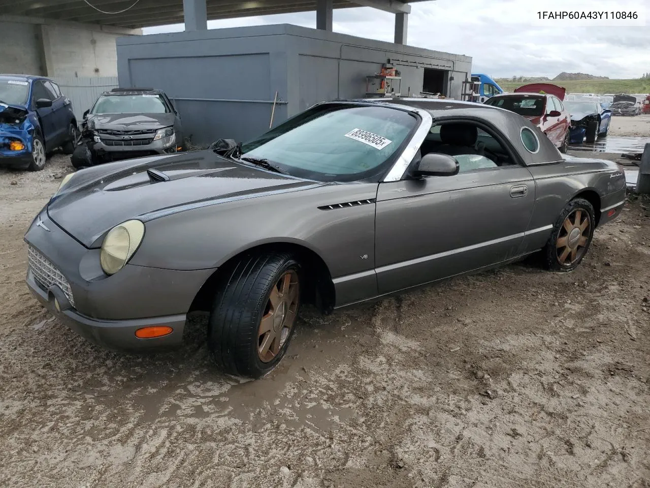2003 Ford Thunderbird VIN: 1FAHP60A43Y110846 Lot: 88996505