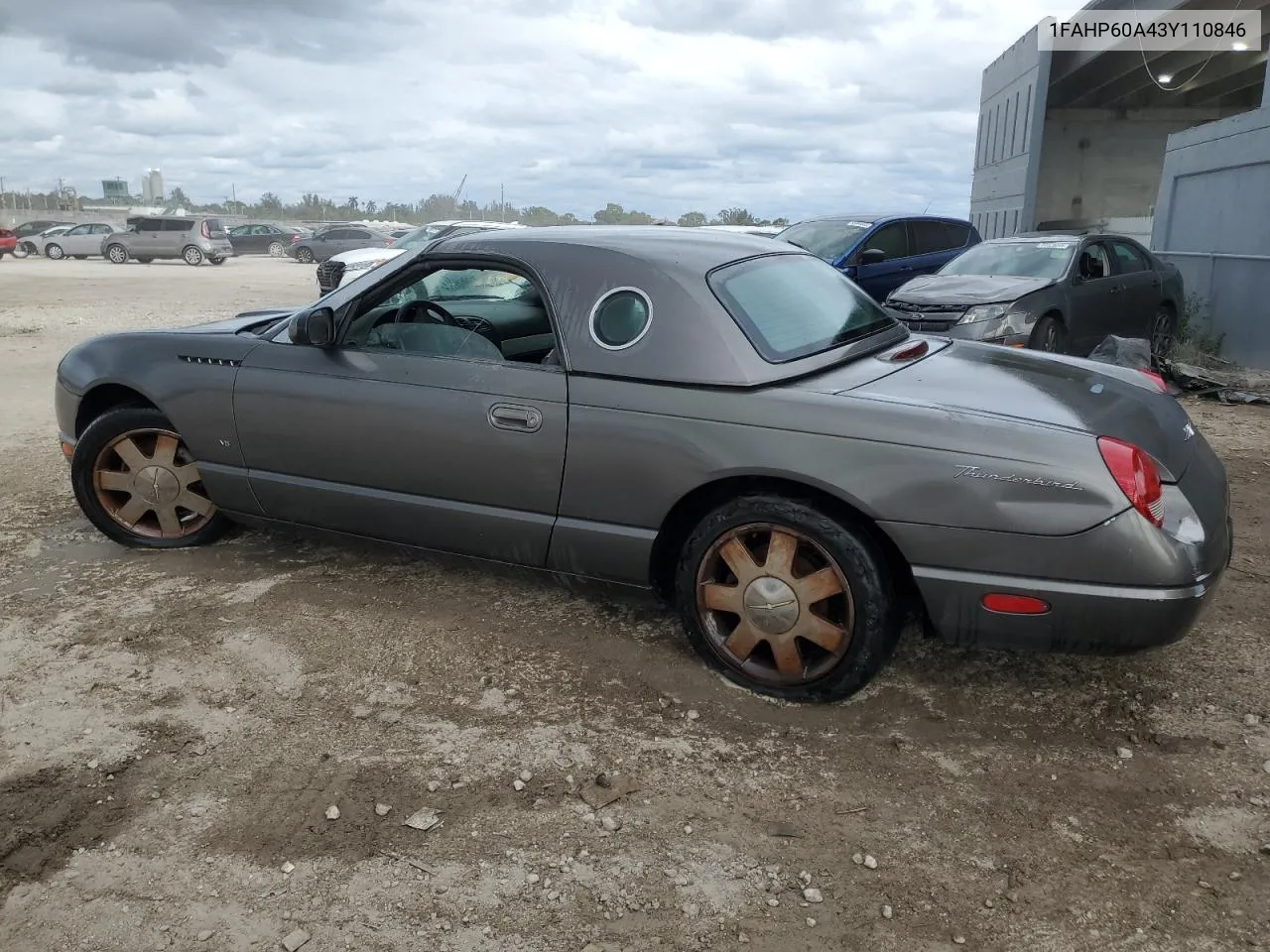 2003 Ford Thunderbird VIN: 1FAHP60A43Y110846 Lot: 88996505