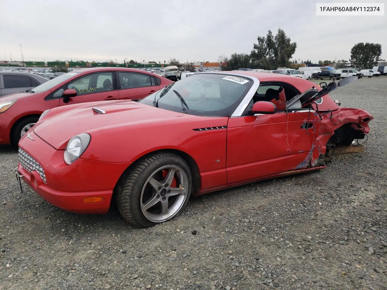 2004 Ford Thunderbird VIN: 1FAHP60A84Y112374 Lot: 44447255
