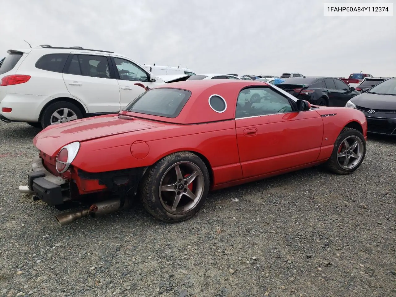 2004 Ford Thunderbird VIN: 1FAHP60A84Y112374 Lot: 44447255
