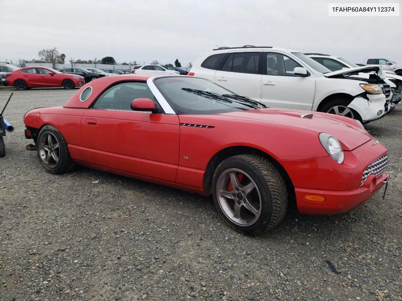 2004 Ford Thunderbird VIN: 1FAHP60A84Y112374 Lot: 44447255