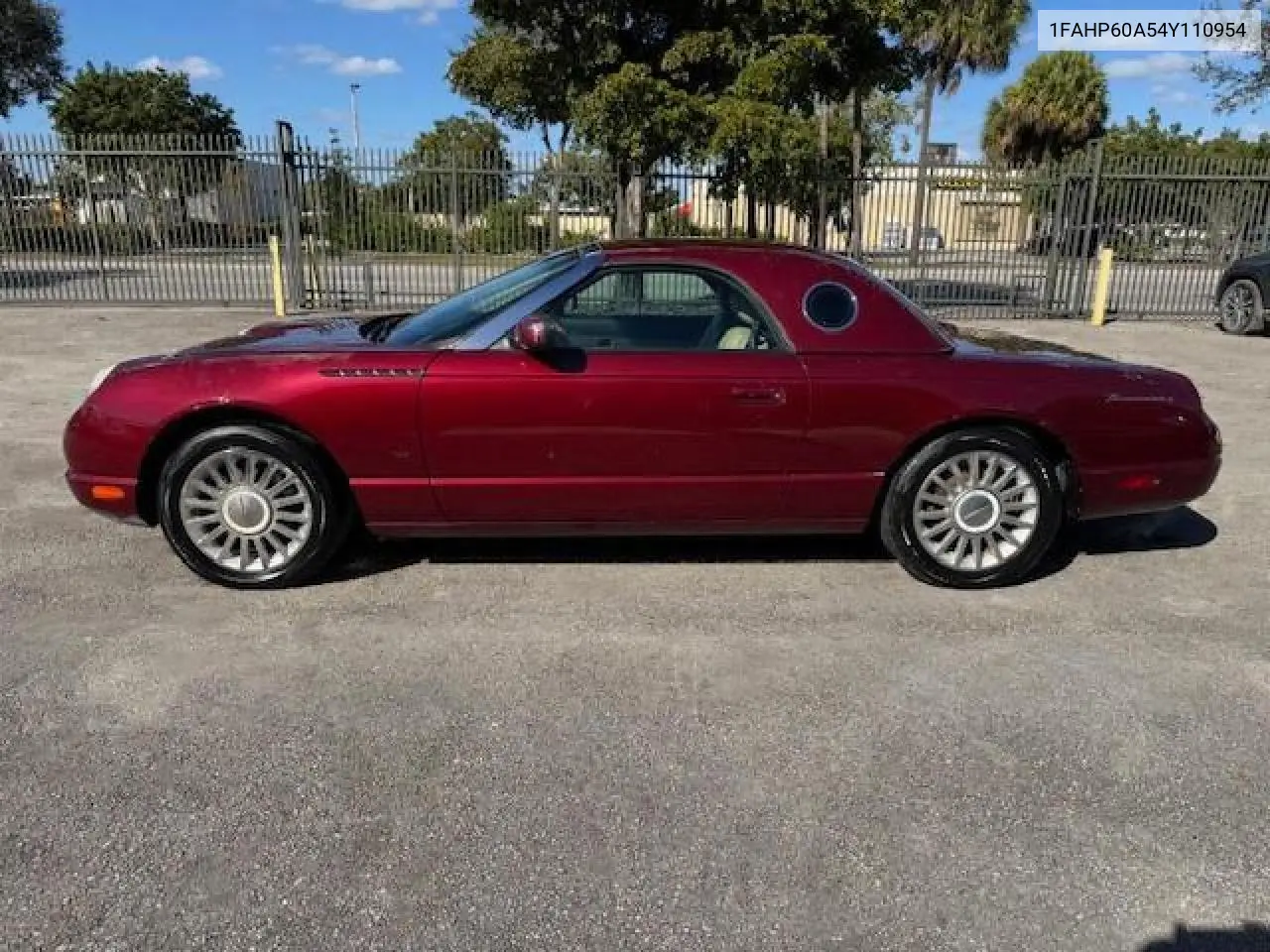 2004 Ford Thunderbird VIN: 1FAHP60A54Y110954 Lot: 63533685