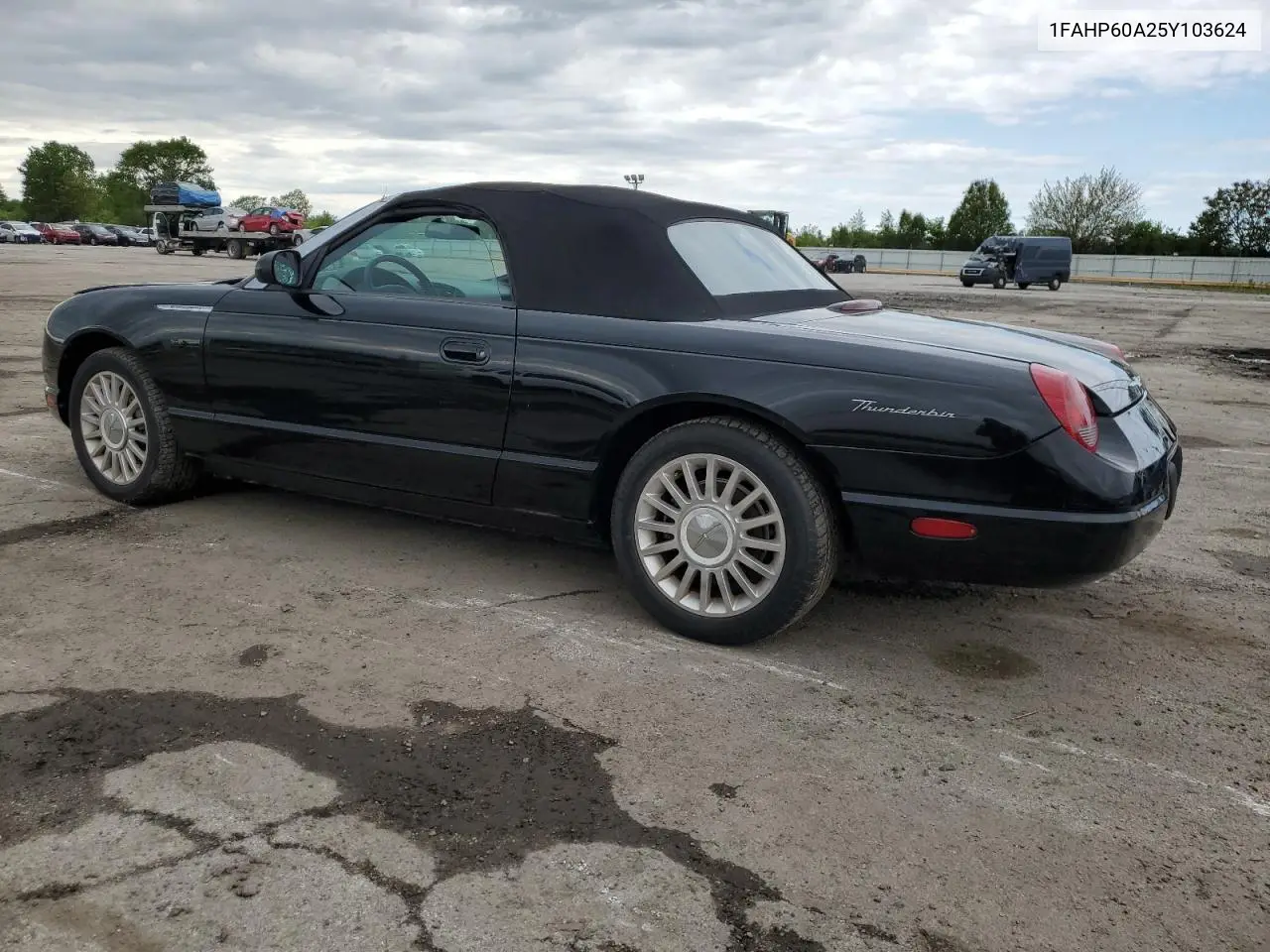 2005 Ford Thunderbird VIN: 1FAHP60A25Y103624 Lot: 58043635