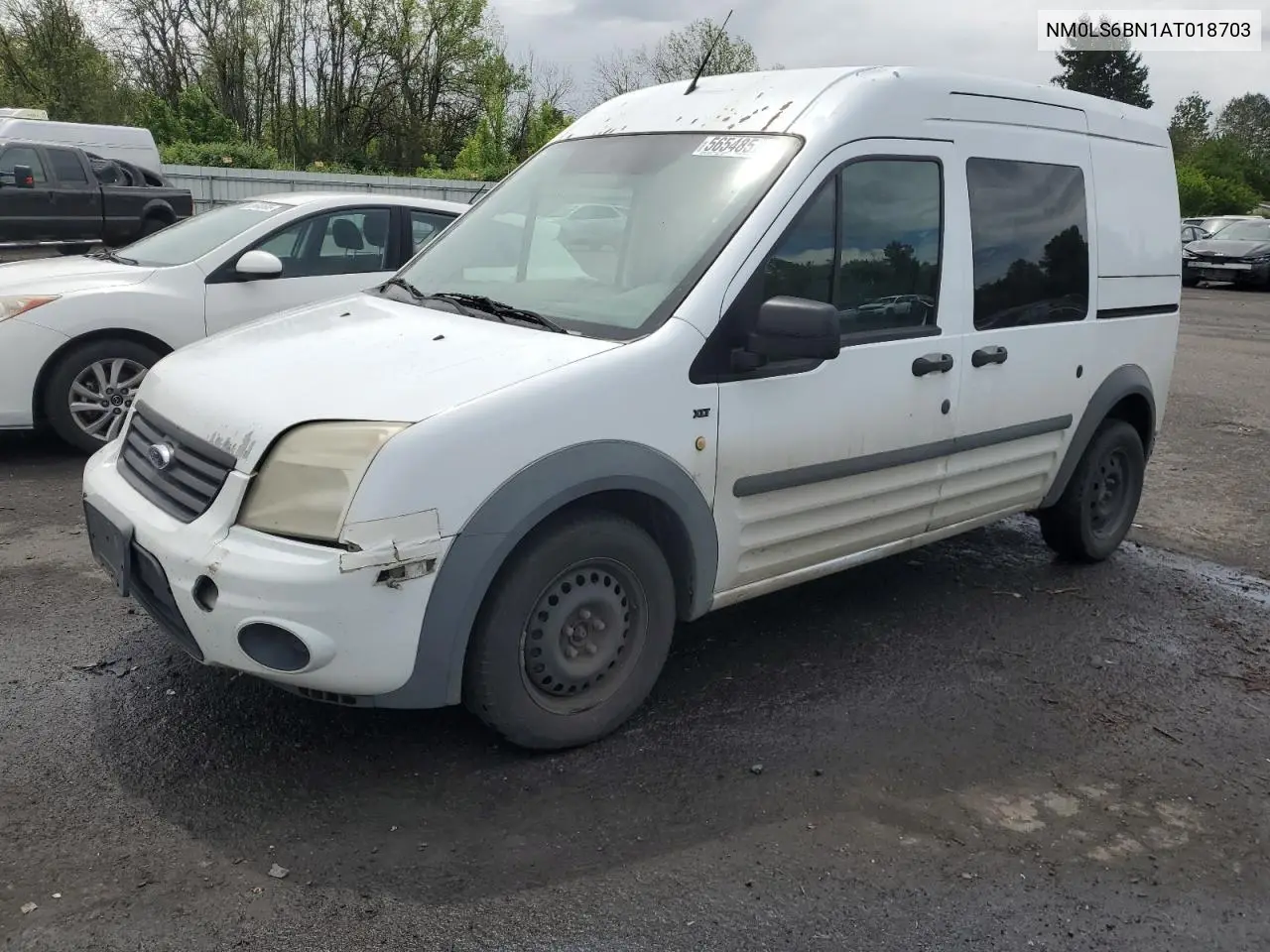 2010 Ford Transit Connect Xlt VIN: NM0LS6BN1AT018703 Lot: 56548575