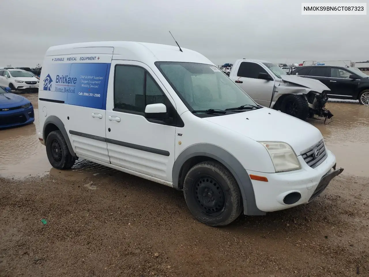 2012 Ford Transit Connect Xlt VIN: NM0KS9BN6CT087323 Lot: 55590515