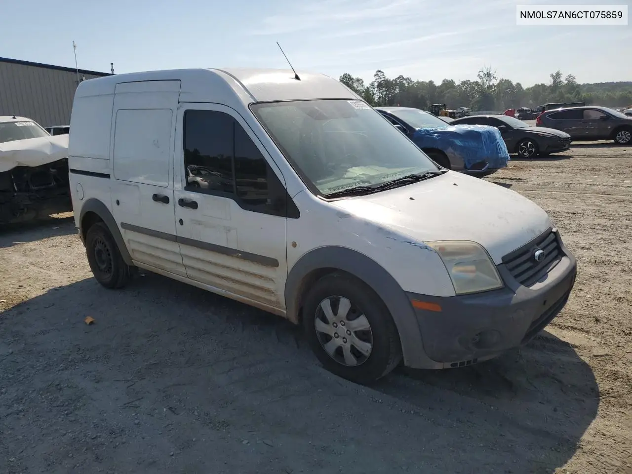 2012 Ford Transit Connect Xl VIN: NM0LS7AN6CT075859 Lot: 62053555