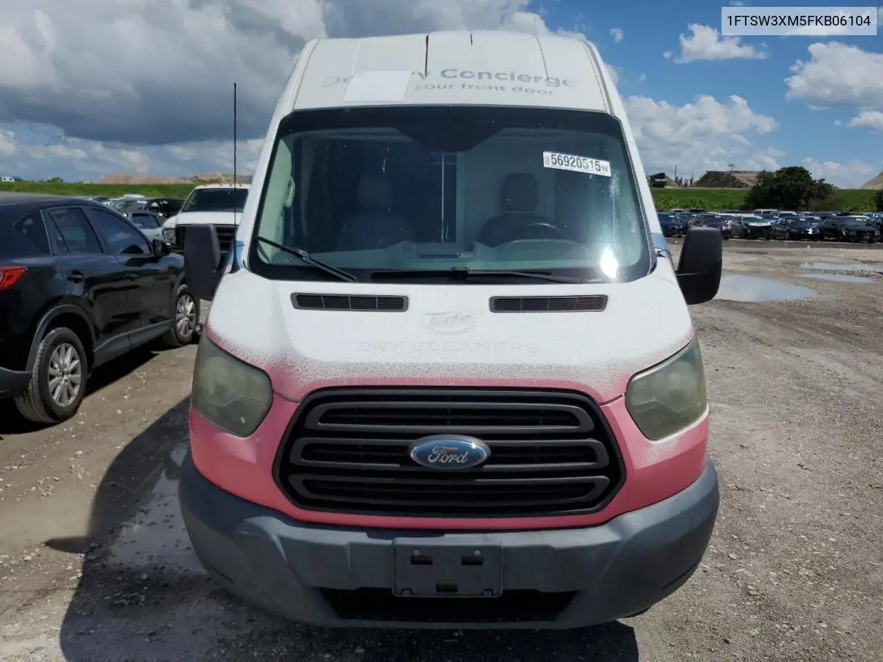 2015 Ford Transit T-350 VIN: 1FTSW3XM5FKB06104 Lot: 56920515