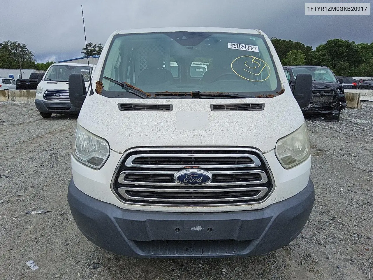 2016 Ford Transit T-250 VIN: 1FTYR1ZM0GKB20917 Lot: 54182855