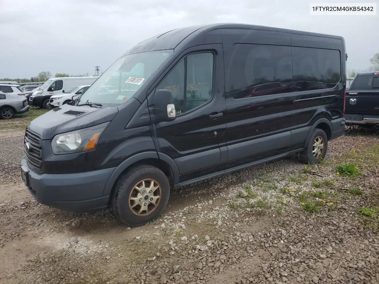 2016 Ford Transit T-250 VIN: 1FTYR2CM4GKB54342 Lot: 55513655