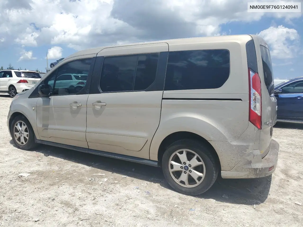 2016 Ford Transit Connect Xlt VIN: NM0GE9F76G1240941 Lot: 56318135