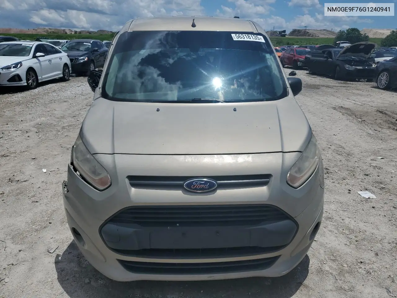 2016 Ford Transit Connect Xlt VIN: NM0GE9F76G1240941 Lot: 56318135