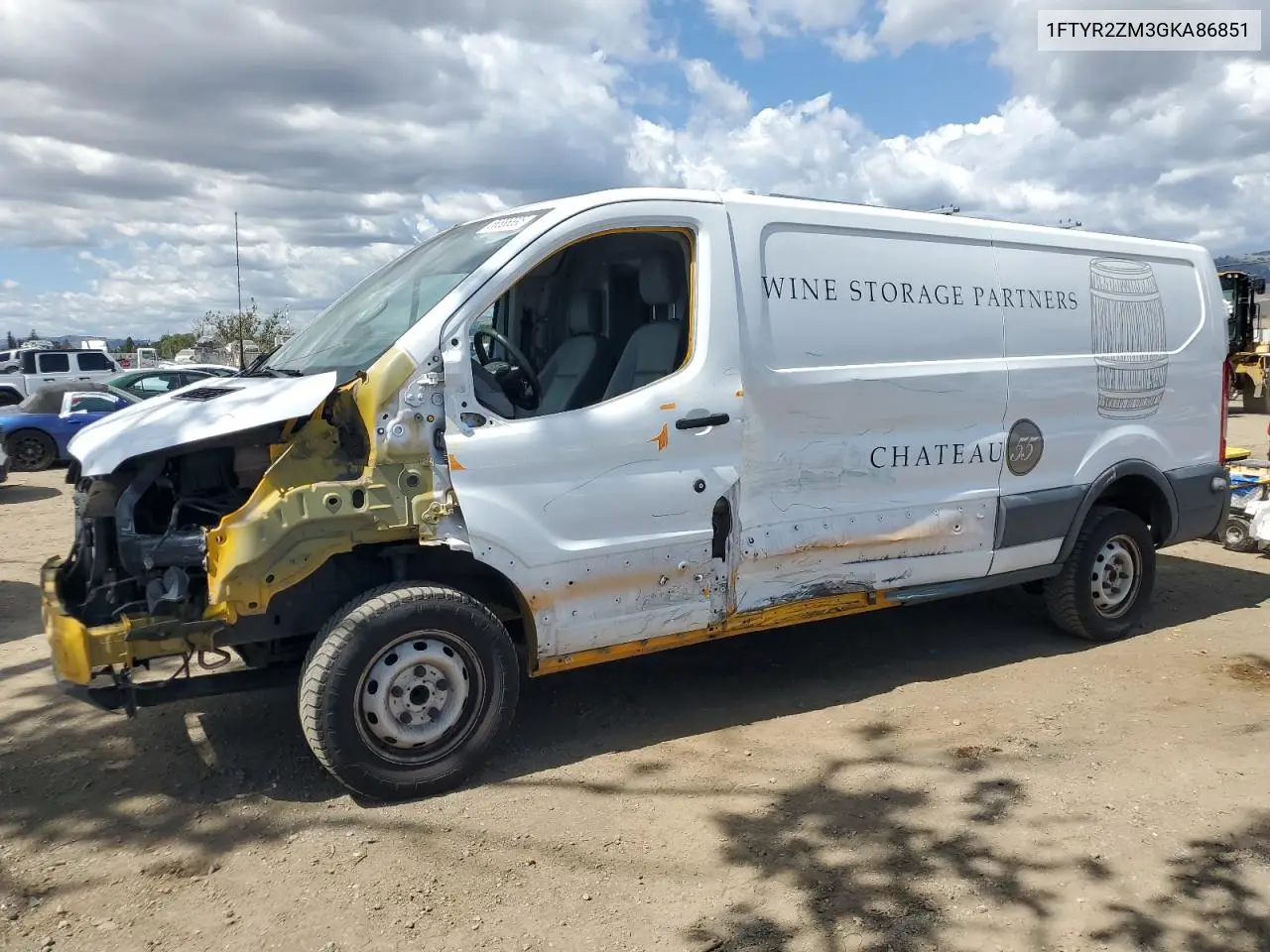 2016 Ford Transit T-250 VIN: 1FTYR2ZM3GKA86851 Lot: 56586895