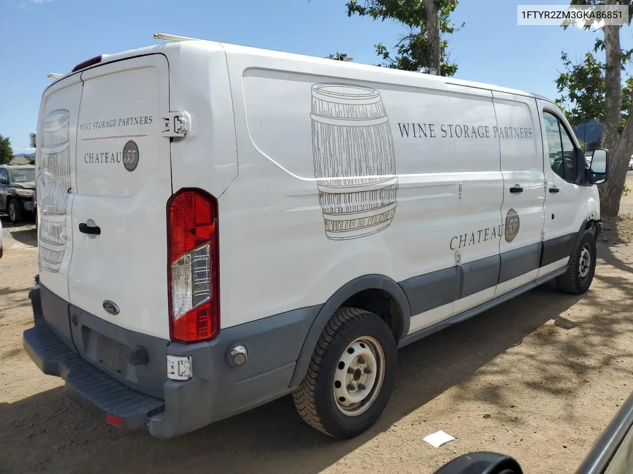 2016 Ford Transit T-250 VIN: 1FTYR2ZM3GKA86851 Lot: 56586895